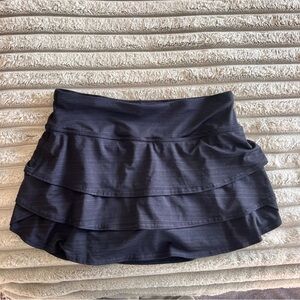 Athleta Black Tiered Mini Skirt